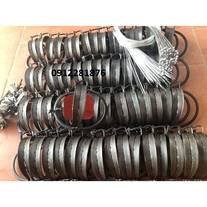 Cạm bẫy chồn- cạm bẫy chuột- cạm bẫy thú lớn tặng nẫy và bàn đạp loại cạm 14cm