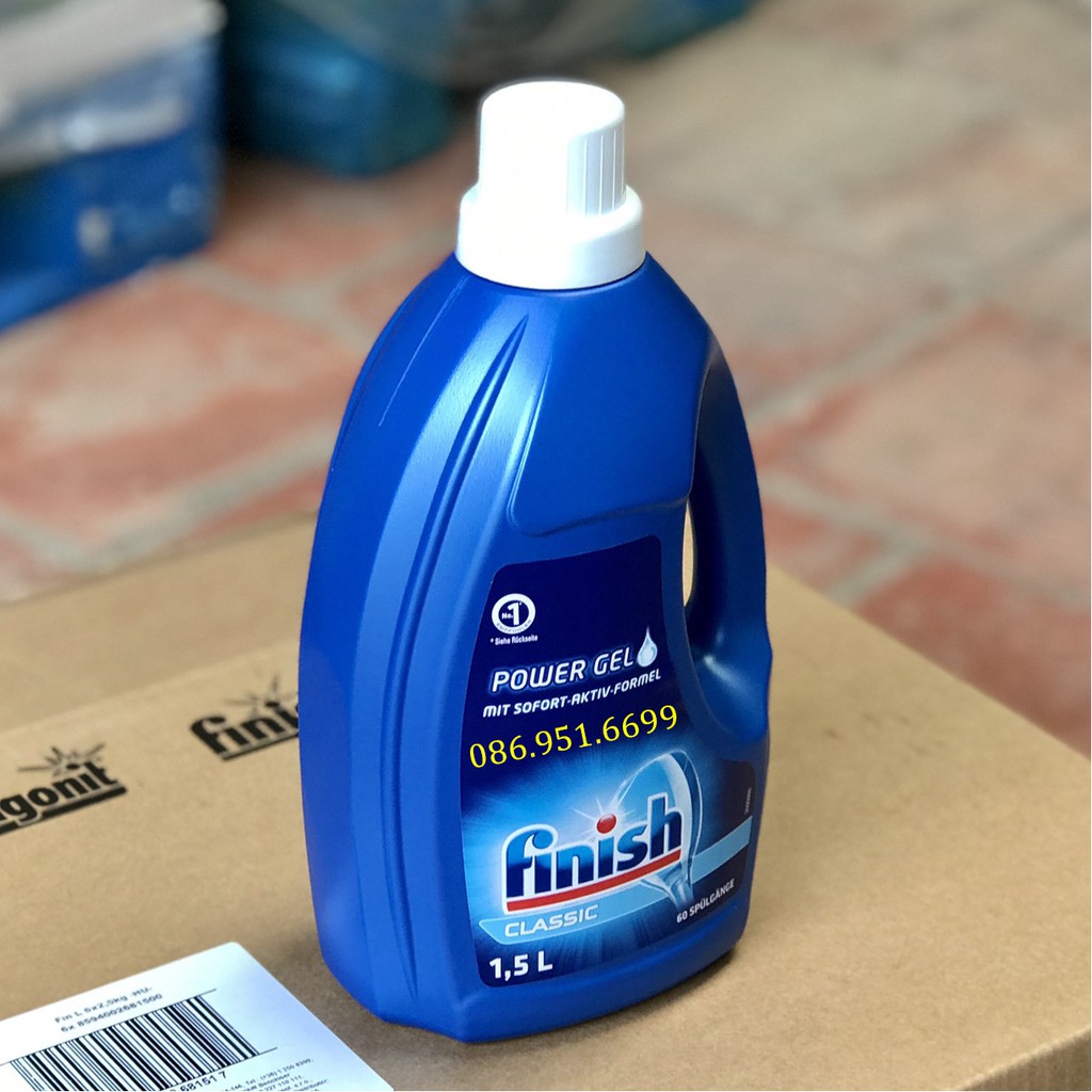 Gel rửa bát Finish Classic 1,5 lit