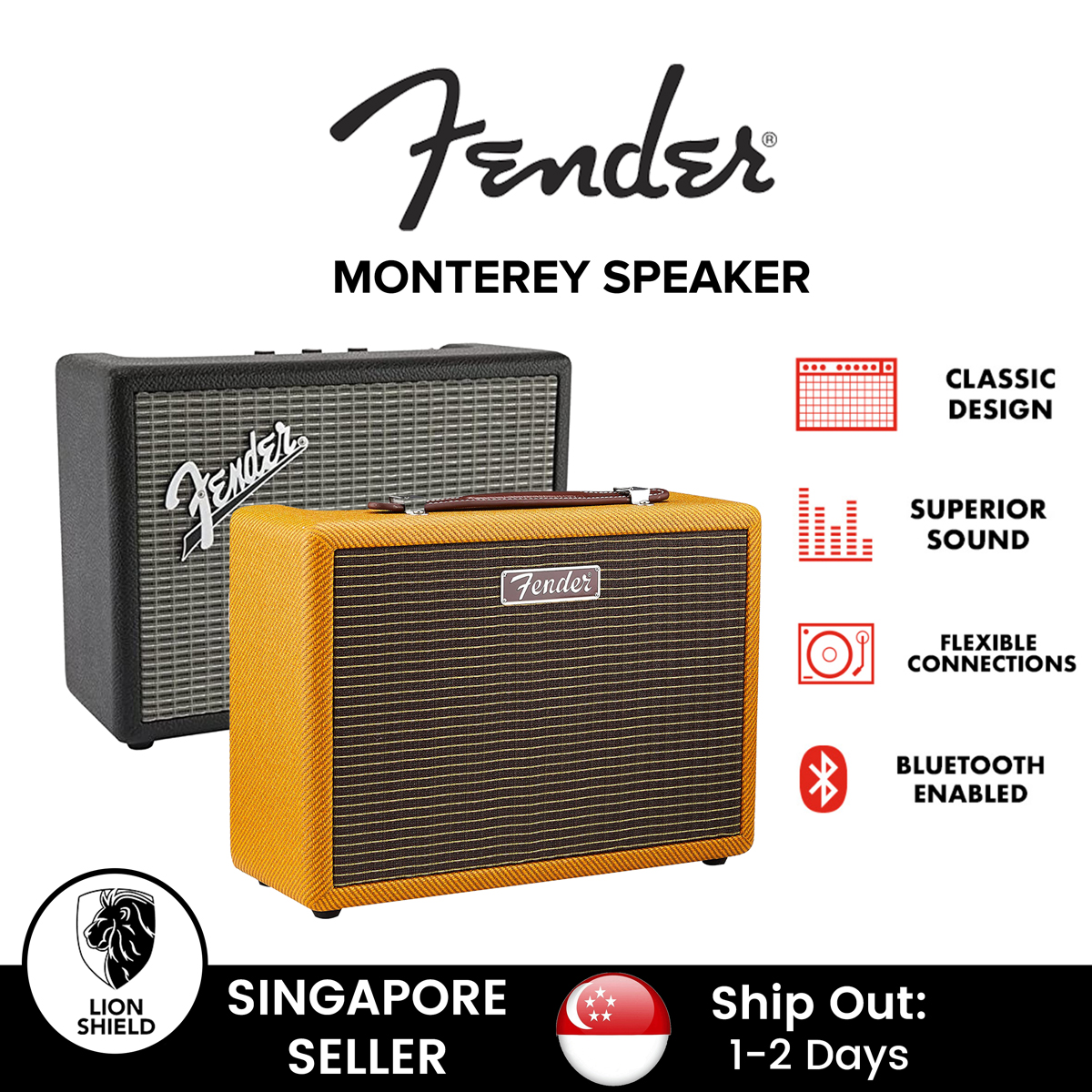 SG) Fender Monterey Bluetooth Speaker | Lazada Singapore