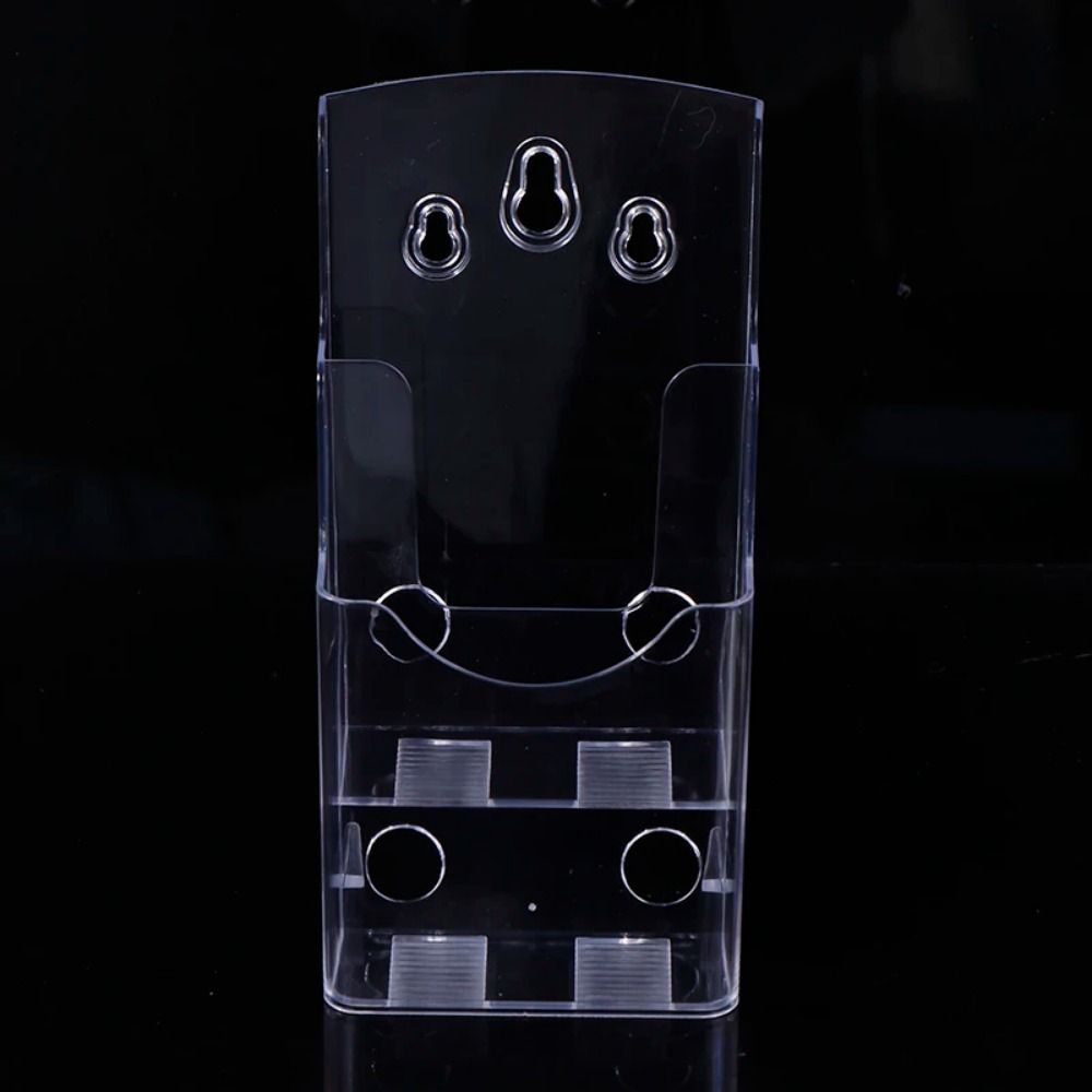 Durable A4/A5/A6 Clear Flyers Display Stand 2/3/4 Layers Wall Mount Brochure Holder Space Saving Hanging Hole Acrylic Magazine Organizers Literature. 