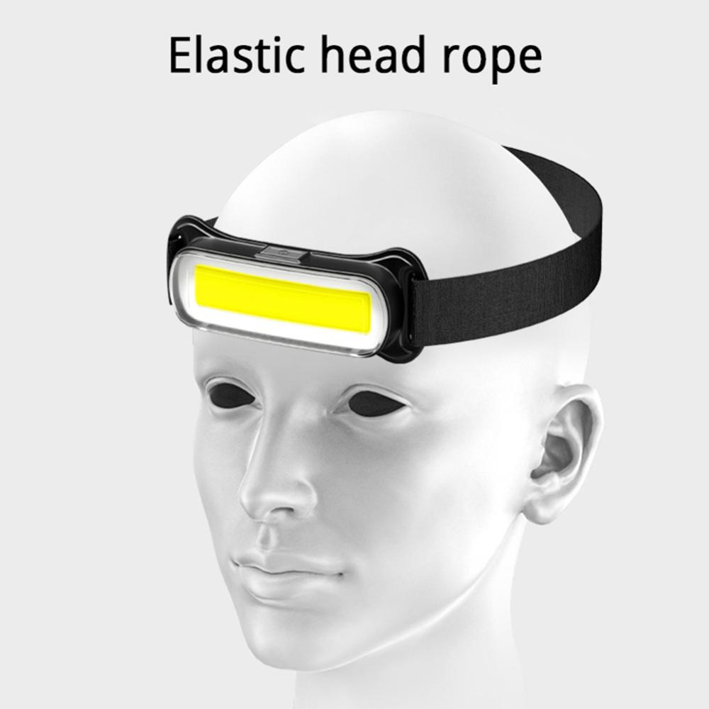Homempire Rechargeable LED Headlamp 3 Modes Headlight Waterproof Head Light Adjustable Headband for Outdoor Camping Fishing Hiking