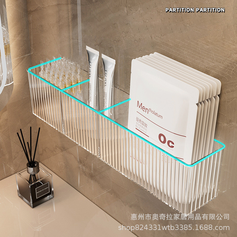 JJT [Miễn Phí Vận Chuyển]Kệ giá lưu trữ Kệ phòng tắm vật liệu acrylic giá Rack drainable giá lưu trữ punch-miễn phí treo tường giá treo tường giá lưu trữ
