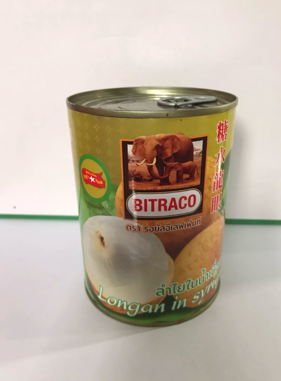 Nhãn ngâm Bitraco - Lon 565gr