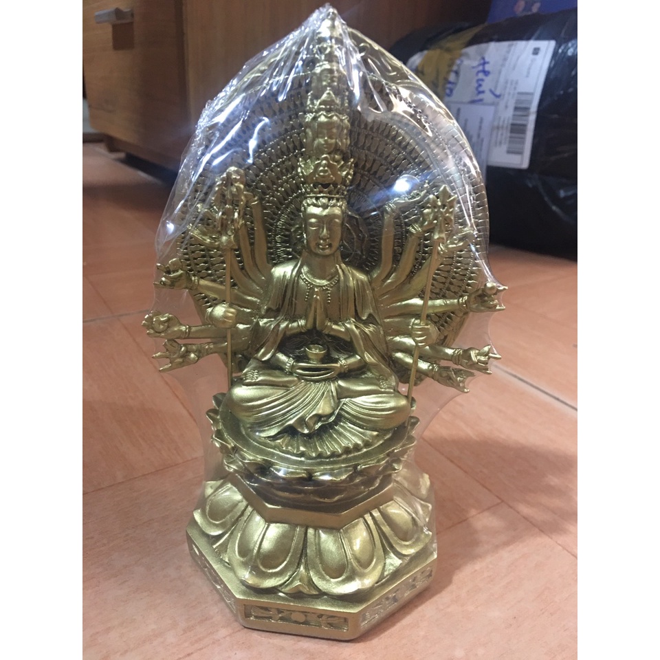 Tượng bồ tát thiên thủ thiên nhãn chi tiết cao -16cm