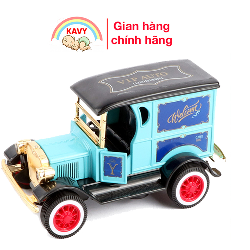 Xe đồ chơi ô tô xe mô hình kim loại cổ điển hoàng gia có đèn pha, chạy cót, chi tiêt sắc sảo, đẹp, bền bỉ (màu ngẫu nhiên)