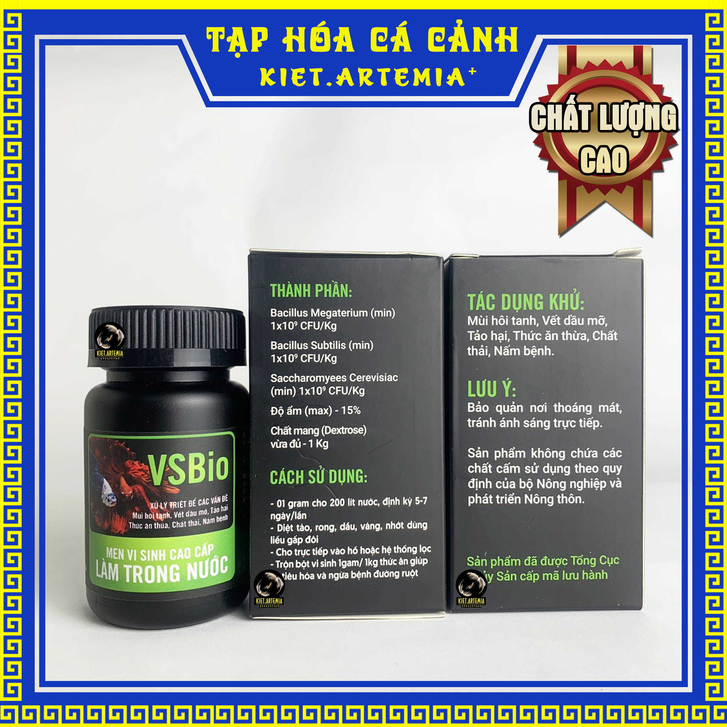 Men vi sinh làm trong nước hồ cá thủy sinh - Vs bio