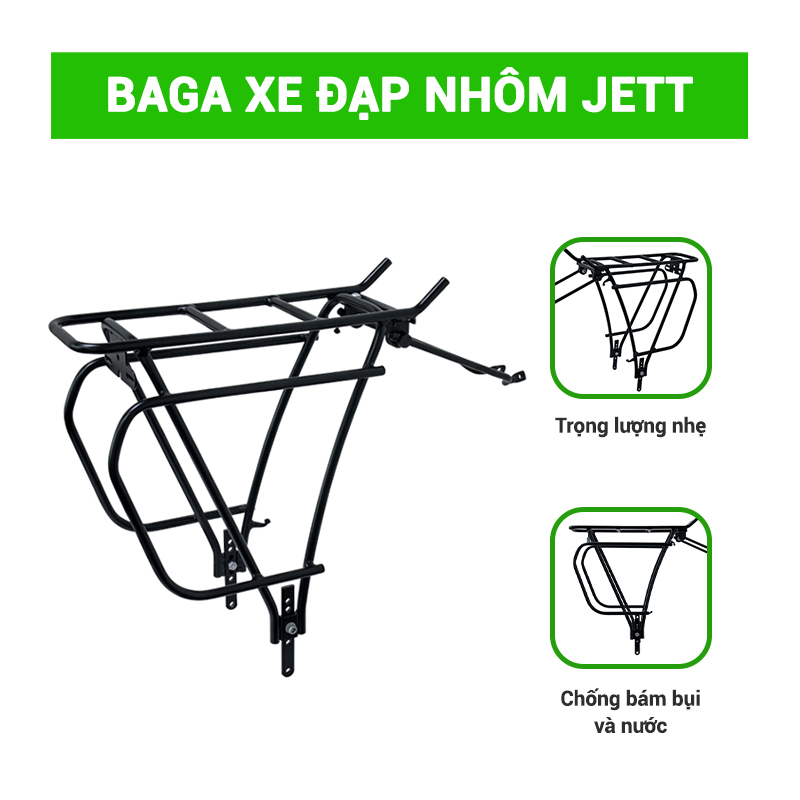 Baga xe đạp nhôm JETT