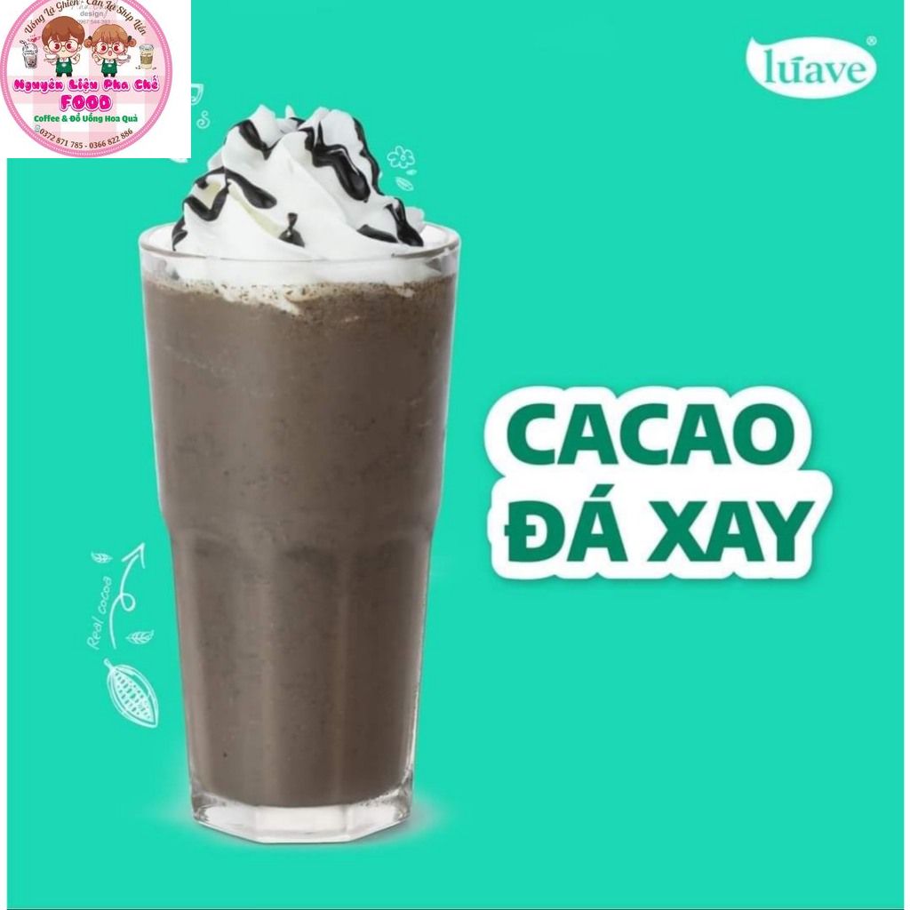 Bột Ca cao Luave Nguyên Chất Gói 500gr/ Cocoas Luave 500Gr