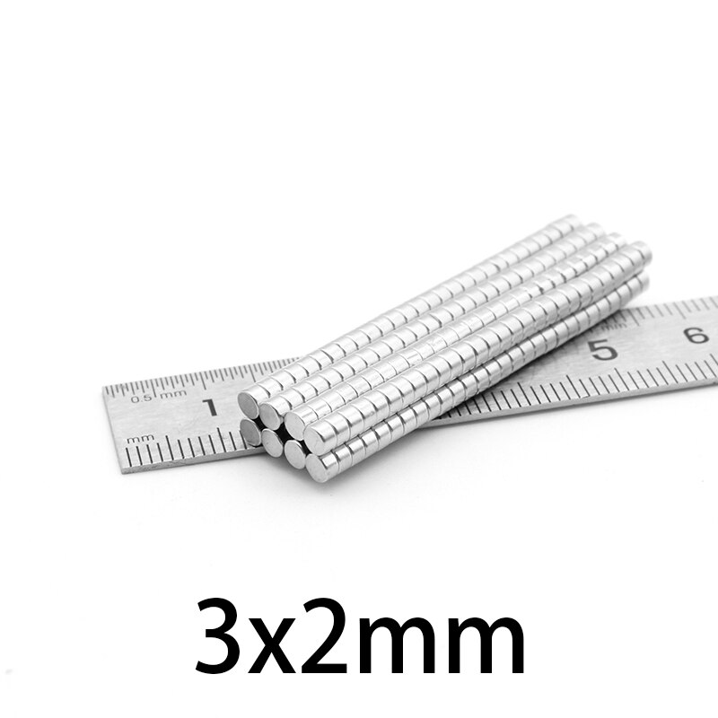 Nam châm đất hiếm kích thước 3x2mm N52