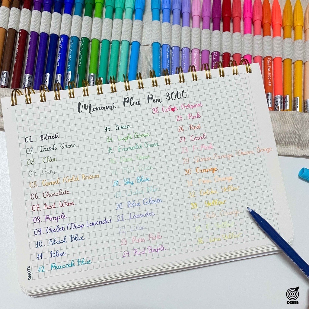 Bút Monami Plus Pen 3000 Nhà Cam