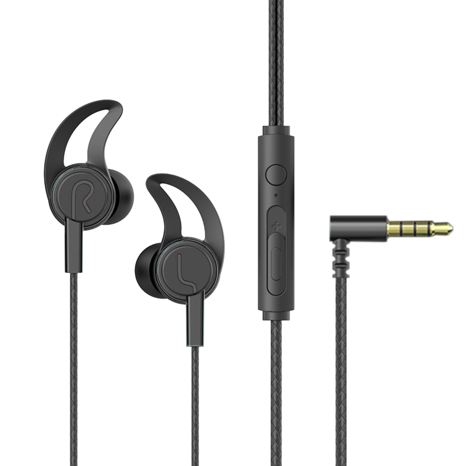 GeniusC Wired Headset Gaming Earphones High-quality Wired Earphones with Microphone for Gaming Music and Calls 3.5mm/type-c Plug In-ear Headphones with Stereo Sound Perfect for Sports and Workouts