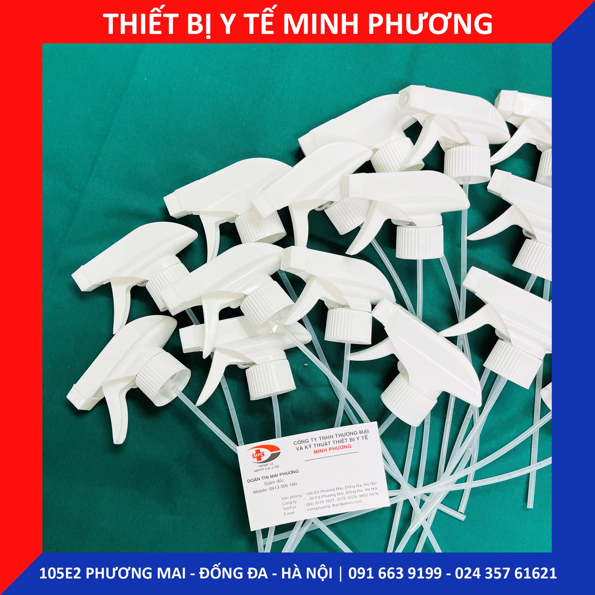 Đầu vòi xịt cắm chai cồn y tế