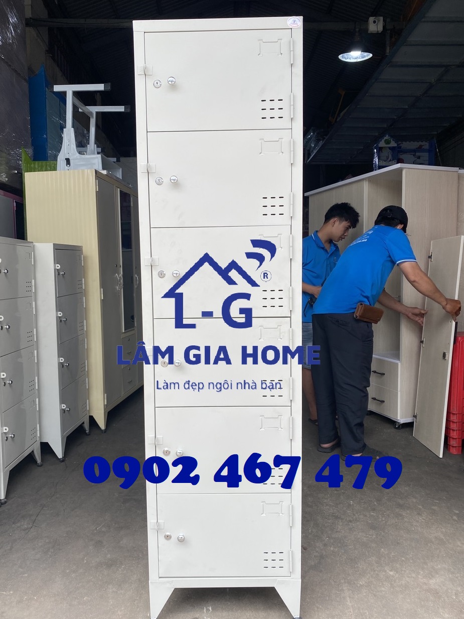 Tủ sắt locker 6 tầng - giao nhanh 2h - mới 100%