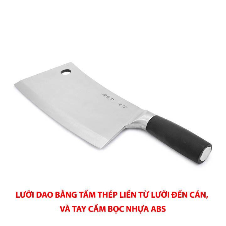 Dao chặt xương lớn cao cấp Nhật Bản sản xuất bởi Super Chef lưỡi 20.6cm Tiêu chuẩn Nhật Dao-S