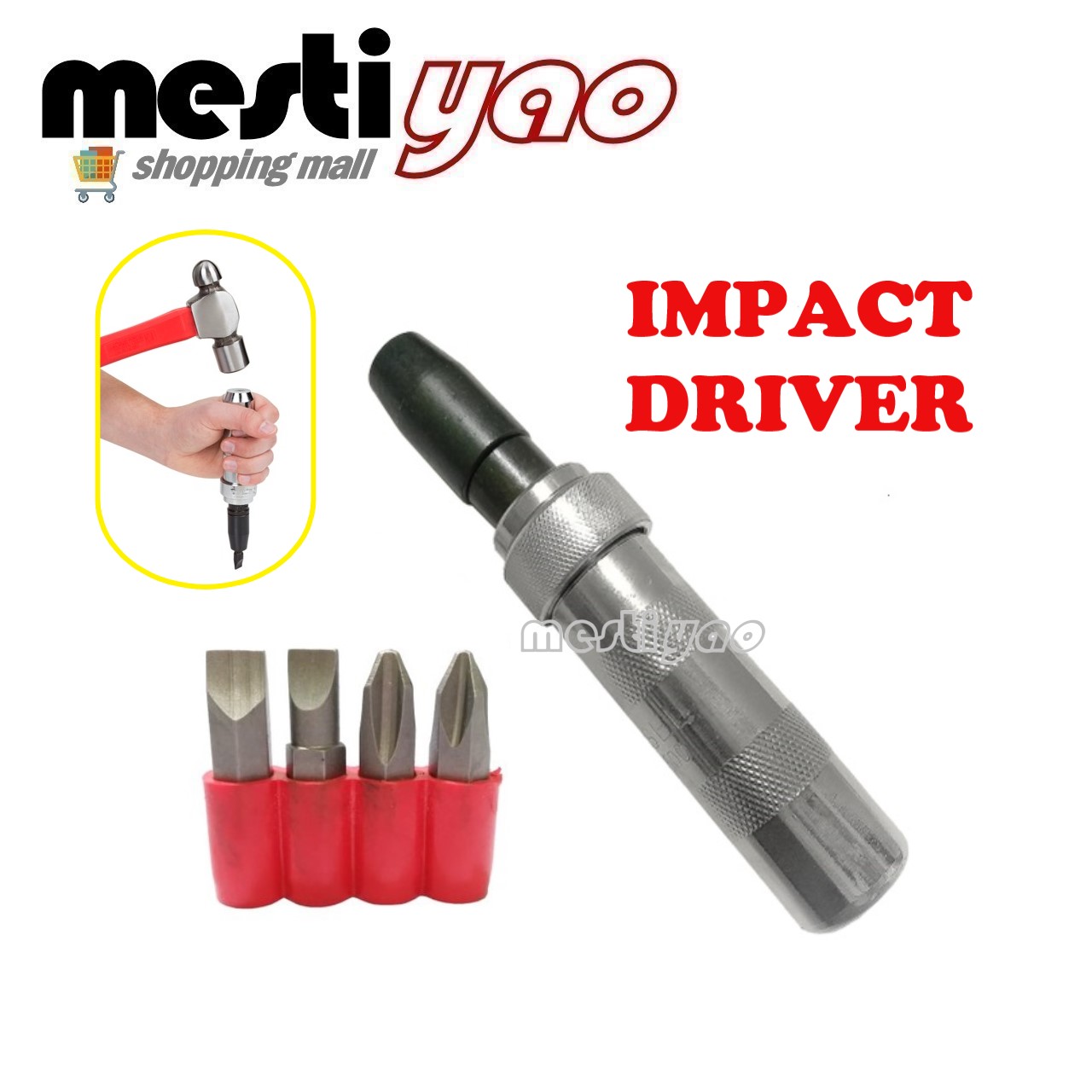 2500 VESSEL Impact Driver with 4 Bits Lazada