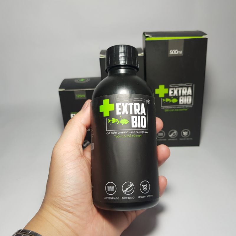 Vi sinh extra bio vi sinh cho bể cá vi sinh cho hồ cá vi sinh làm trong nước bể cá 125ml 250ml 500ml 1000ml