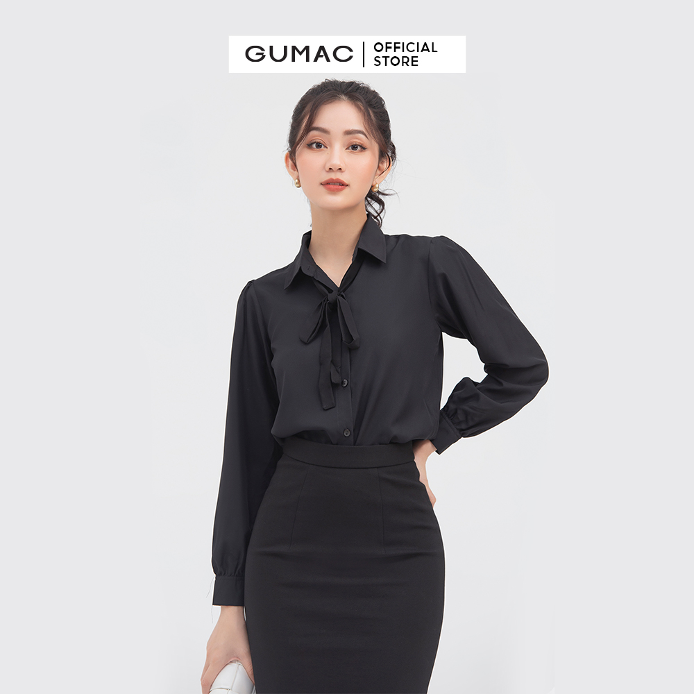 Áo sơ mi buột nơ AA910
