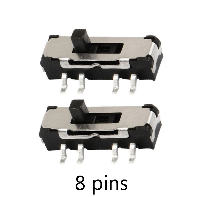 【TrendGlobe】10pcs 8 Pin 8pins Mini Slide Switch 3Position Micro Slide ...