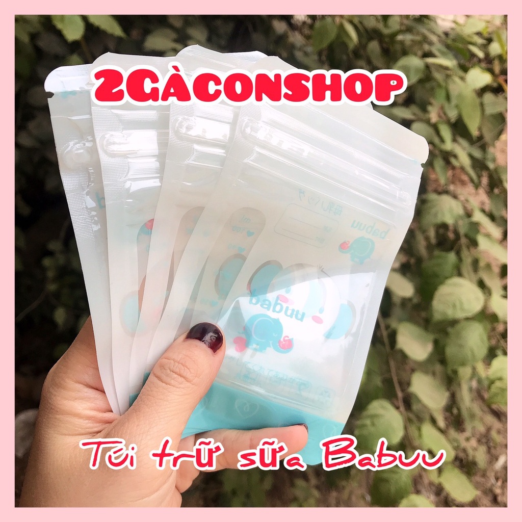 Túi trữ sữa mẹ 100ml,250ml hiệu Babuu Nhật