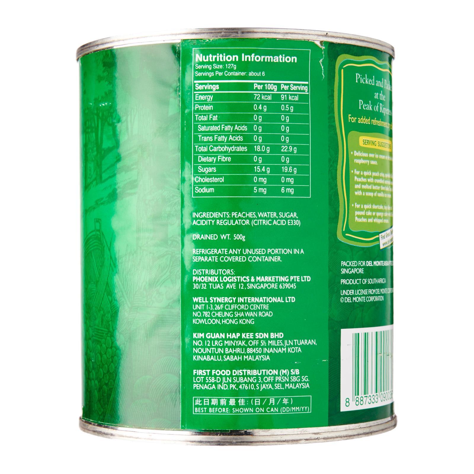 Del Monte Fresh Cut Sliced Peaches Lazada Singapore