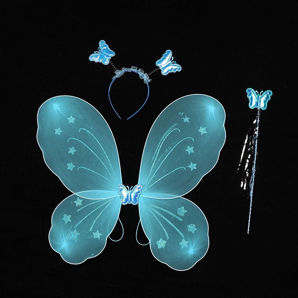 MP0Y Cosplay Dress Up Party Decor Fairy Wand Fancy Dress Set Butterfly