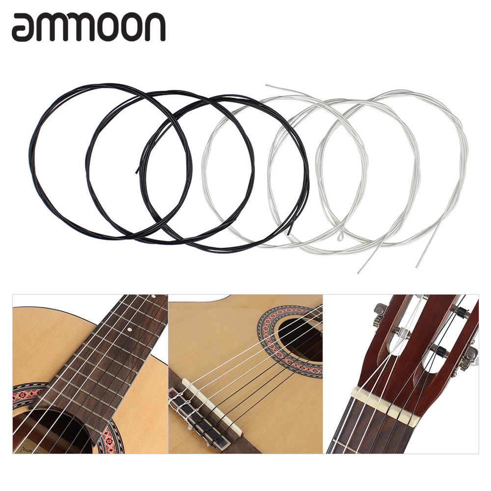 6PCS Classical Guitar Strings Normal Tension