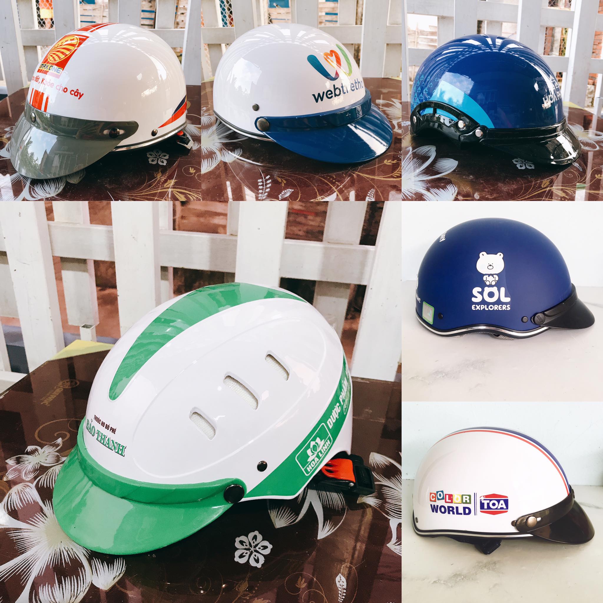 Nón Bảo hiểm nửa đầu (quà tặng các hãng)