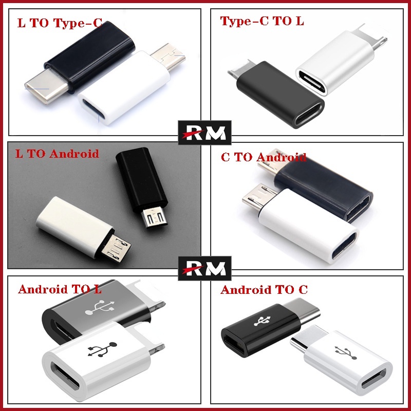 Đầu Chuyển Đổi Type-C Sang Micro USB Type C Cho Android