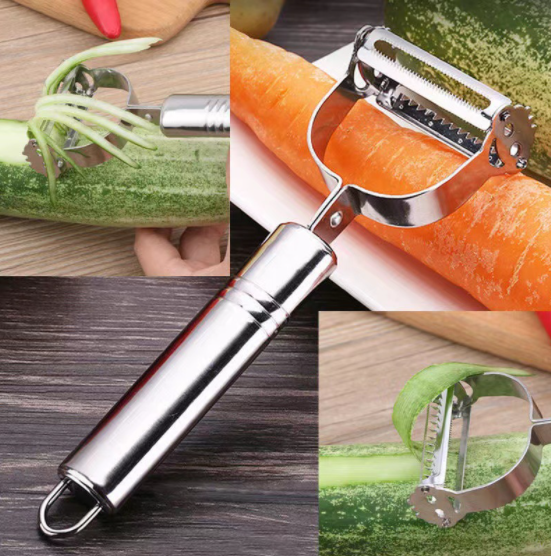 Dụng cụ gọt, bào sợi rau củ quả inox đa năng
