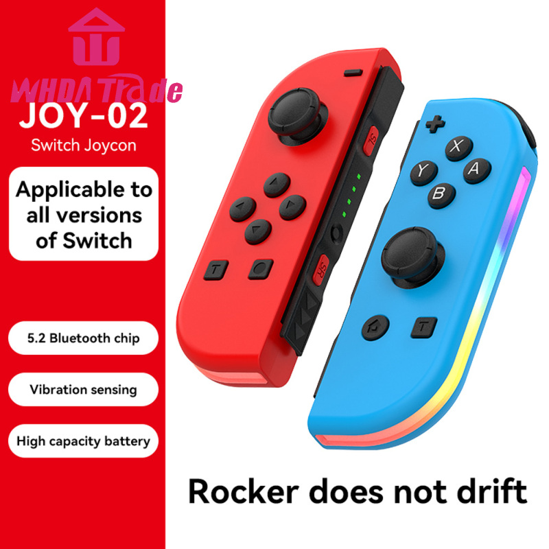 Games Controller Wireless Color RGB Lighting Game Console Handheld Console With Dual Vibration Wake-up Compatible For Switch