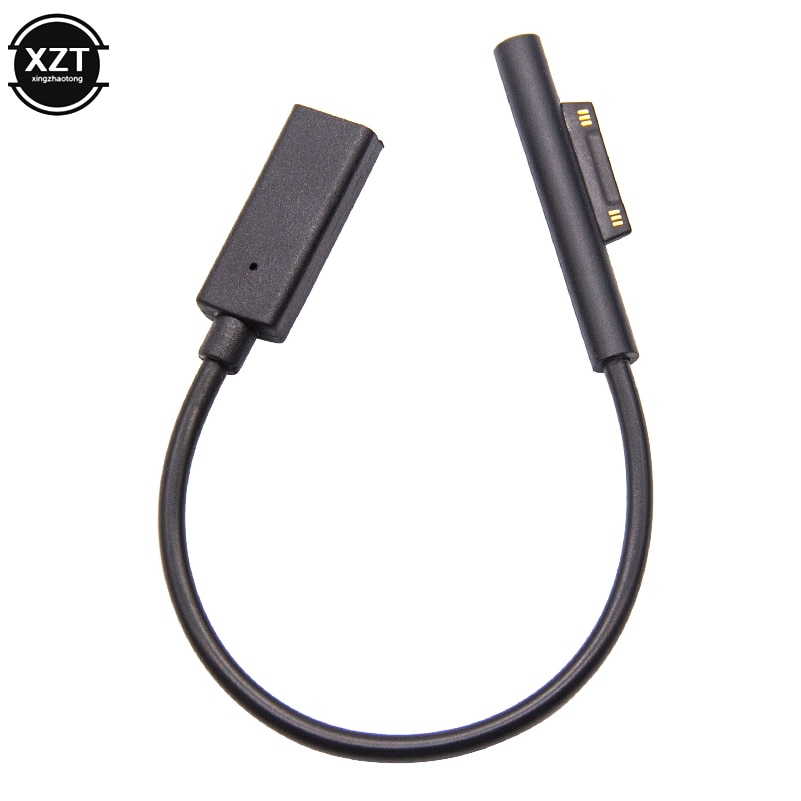 USB Type C PD Charging Cable For Microsoft Surface Pro 3 4 5 6 Go DC Plug Connector Power Adapter Converter Laptop Charger Cord