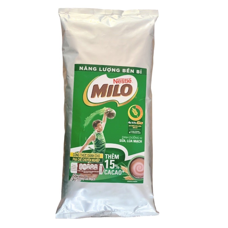 Bột milo dây 10 gói x 22g, bịch 1kg