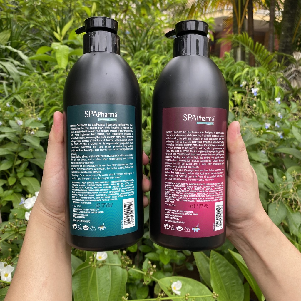 Cặp Dầu Gội & Xả SpaPharma KERATIN Pháp