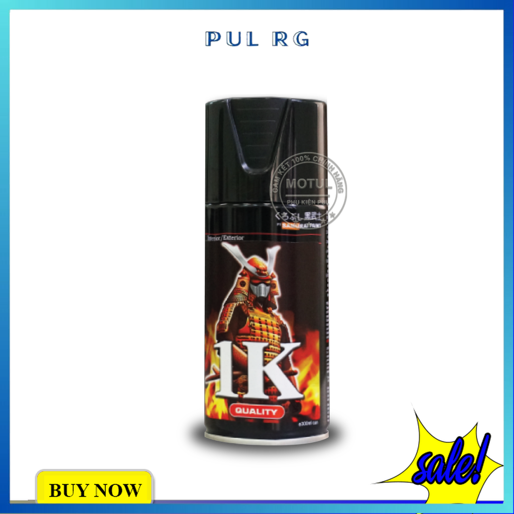 Sơn samurai phủ bóng trong suốt samurai K1K bám tốt chống gỉ sét hàng chính hãng