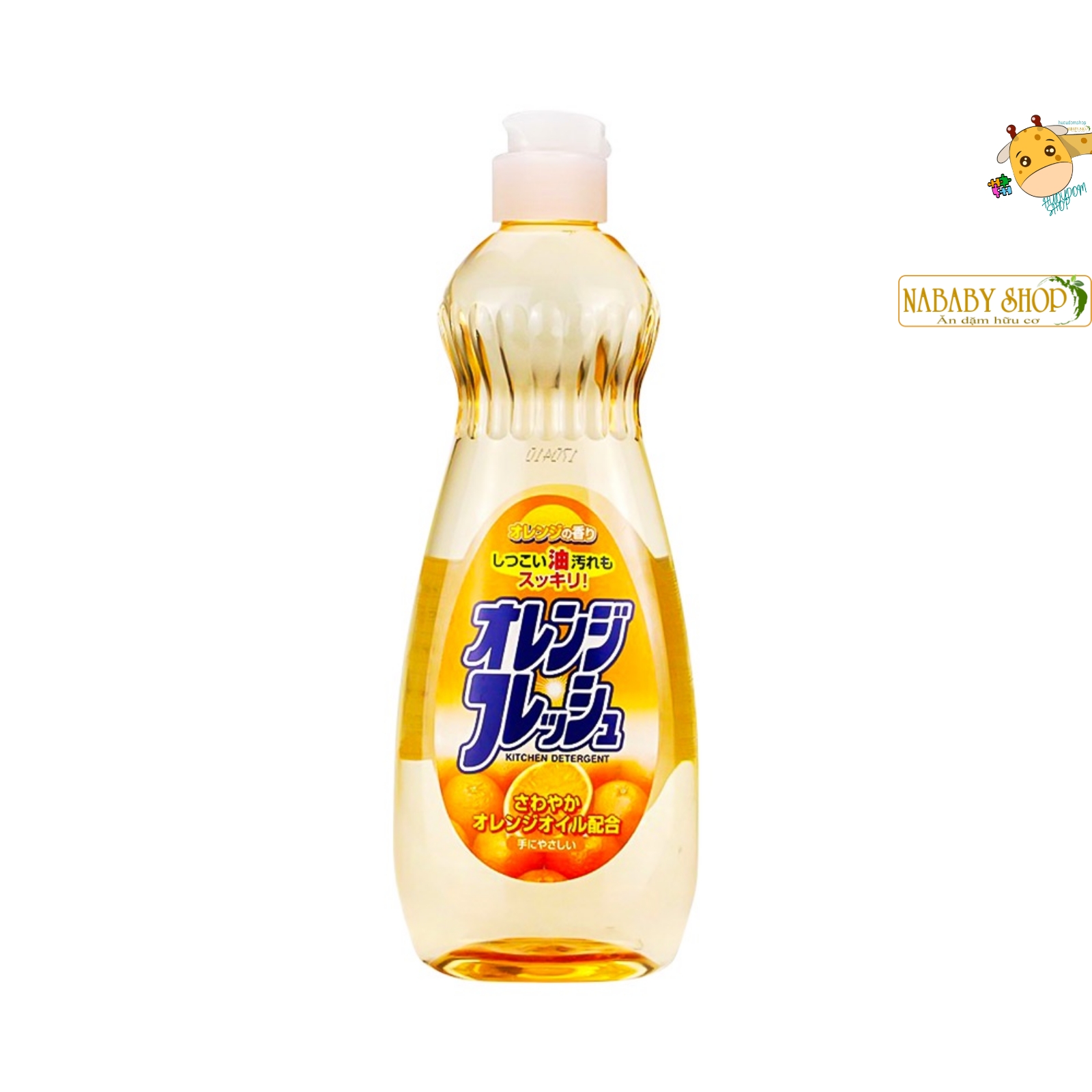 Nước rửa chén Rocket Hữu Cơ Nhật Bản 600ml, nước rửa chén thơm mát
