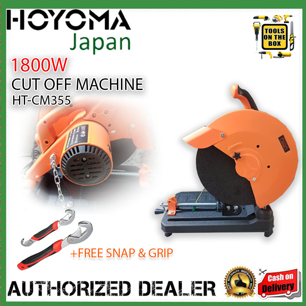 Hoyoma Cut Off Machine 1800W HTCM355 with Snap & Grip •Tools On The