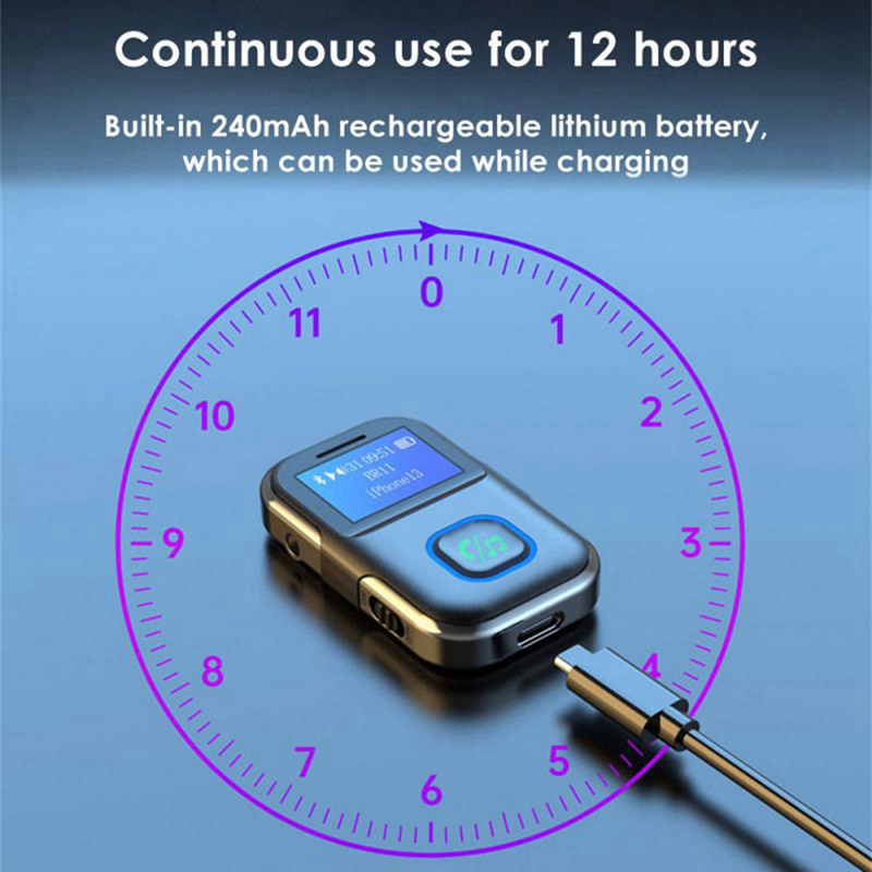 BR11 Car Bluetooth Audio Receiver 3.5mm Wireless Audio Adapter Receiver Portable MP3 Player