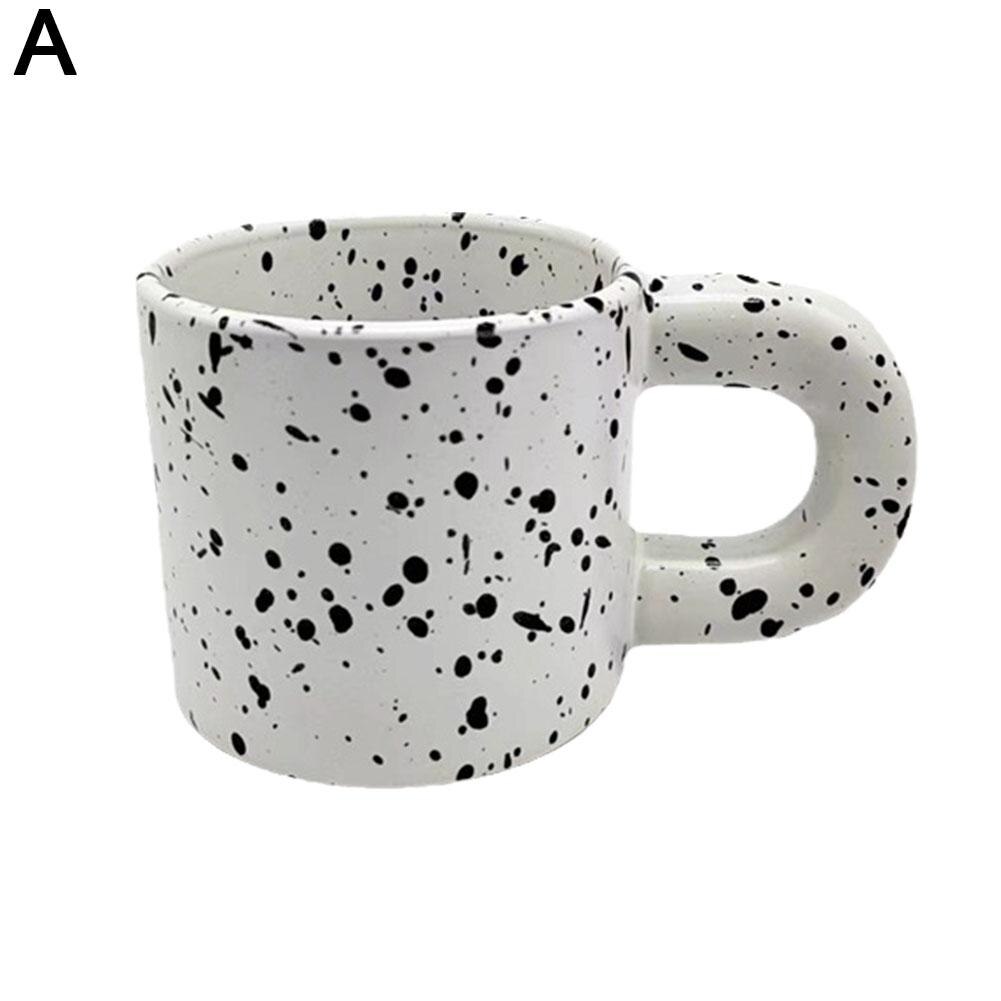 Korean Style Fatty Mug Design Splash Ink Ceramic Cup Spot Mugs Simple  Coffee Mug Couple Cups Coffee Mugs Tea Drinkware