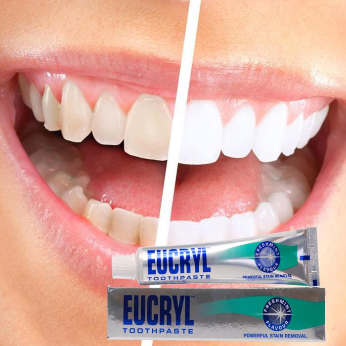 Kem Đánh Răng Và Bột Làm Trắng Răng Eucryl Toothpowder