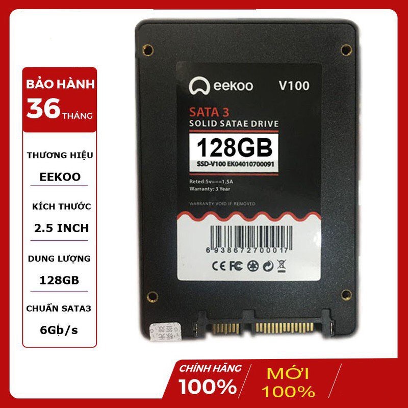 SSD Eekoo 128G, 240G chính hãng, bảo hành 36 tháng đổi mới thumbnail