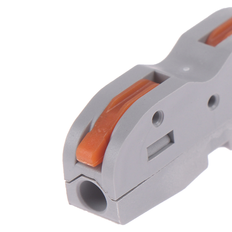 SPL-1 2 3 Way Reusable Spring Lever Terminal Block Electric Cable Wire ...
