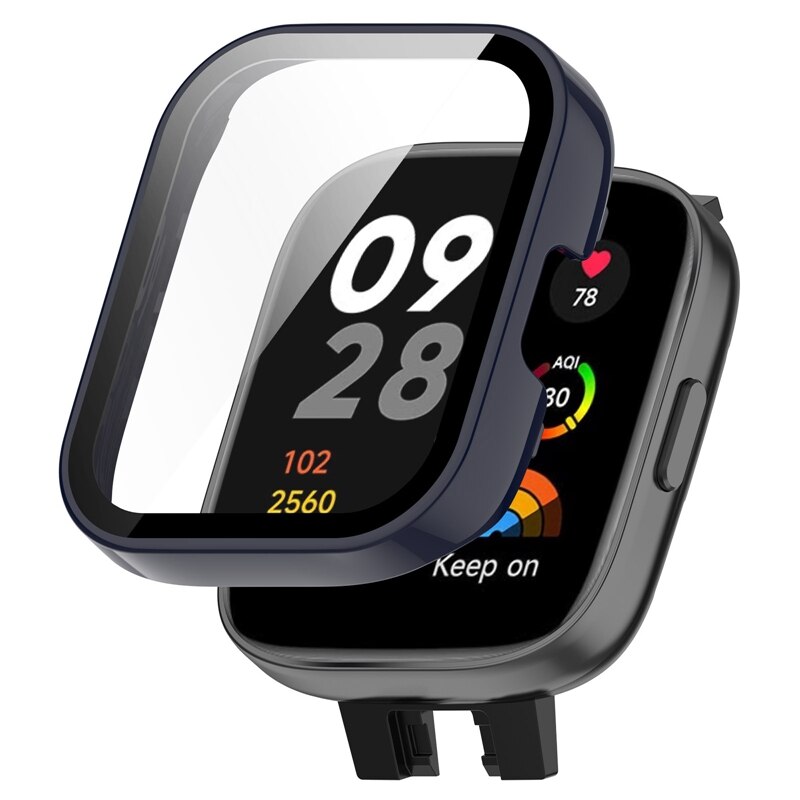 PC cứng + Vỏ bảo vệ màn hình cho Xiaomi Redmi Watch 4 / Redmi Watch 3 Active Full Cover Bảo vệ màn hình Ốp lưng cho vỏ Redmi Watch 3