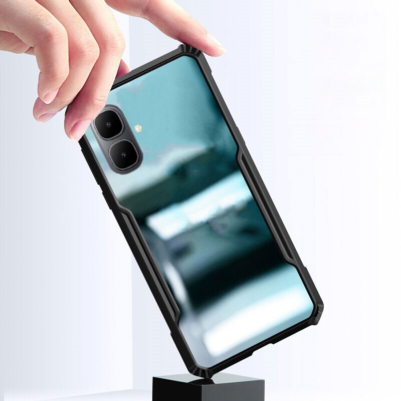 Phone case infinix Smart 10Plus Transparent Clear Air Protector Soft Frame Hard Shockproof Armor Back Cover infinix Smart 10+ Case. 
