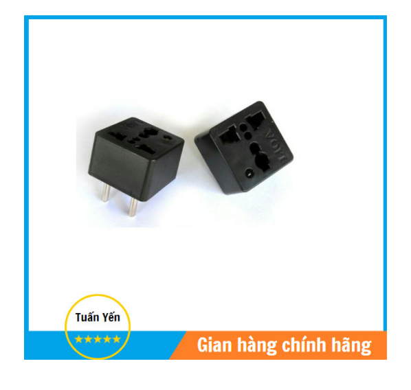 Phích ổ cắm đa năng lioa chuyển 3 chấu thành 2 chấu 15a/220v chân tròn/dẹp