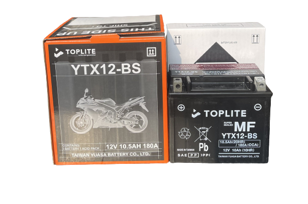 HCMBình ắc quy xe máy Toplite YTX12-BS 12V-10AH