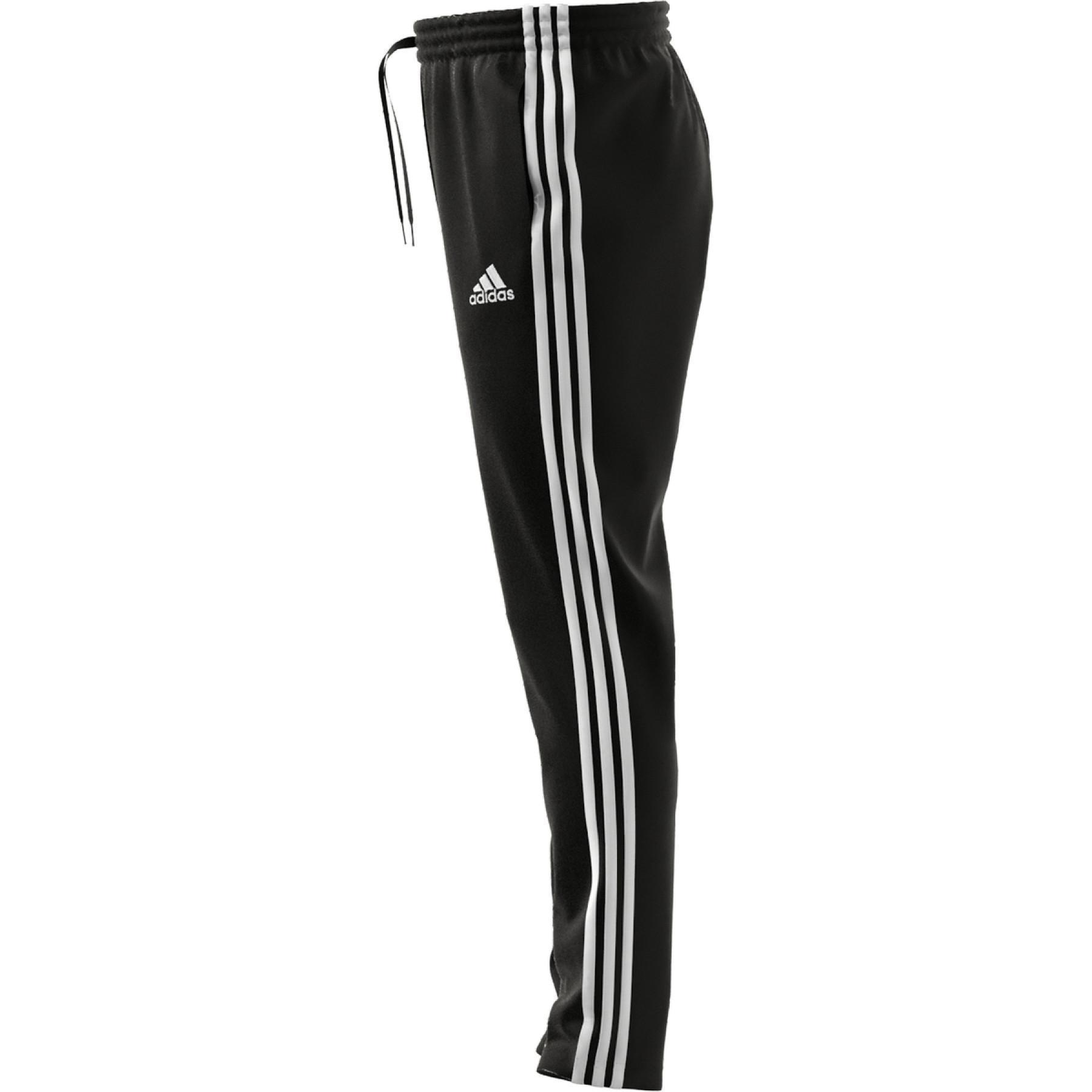 adidas Essentials Single Jersey Tapered Open Hem 3-Stripes Pants - Black |  GK8995 | adidas US