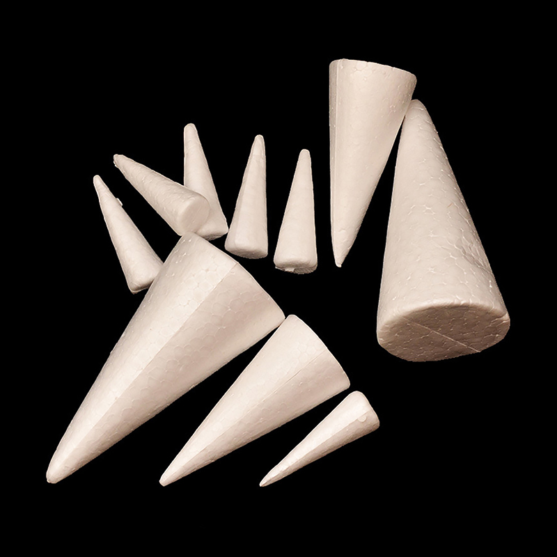 Christmas Tree Polystyrene Foam Tip Cone Craft DIY Materials Handmade ...