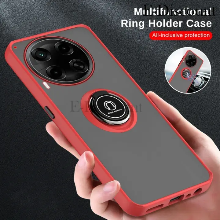 New Phone case Tecno Camon 30 Back Cover Side Stripe Design Soft TPU Matte Texture Multifunctional Bracket All Inclusive Protection For Tecno Camon30 case