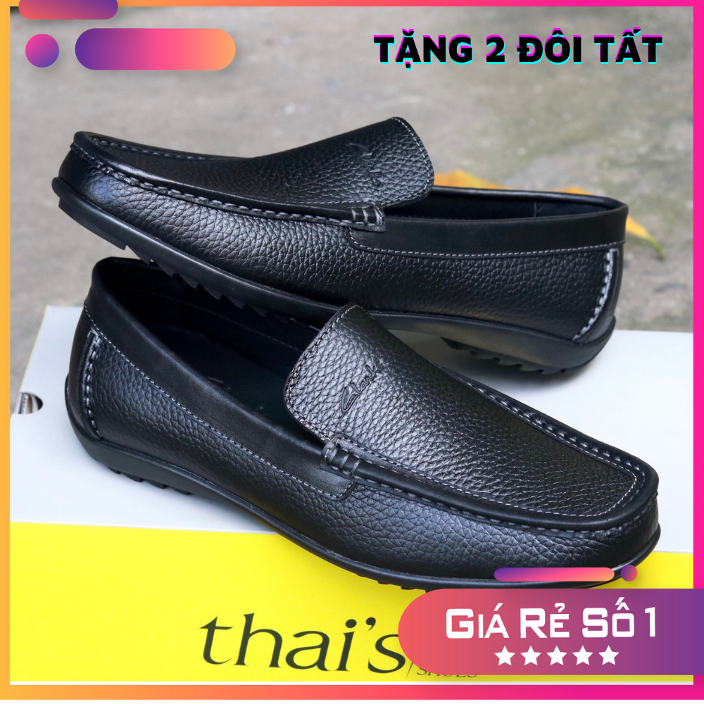 Giày lười nam da bò cao cấp, nhập Thái Lan Full hộp, bảo hành 2 Năm, mã SP CL02D