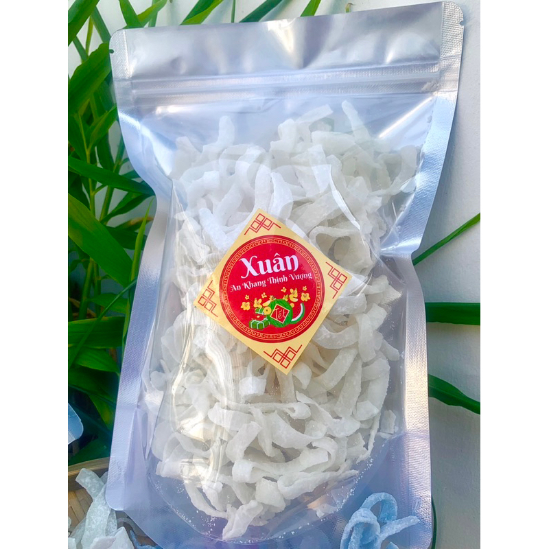 Mứt dừa sợi bào bánh tẻ nhà làm